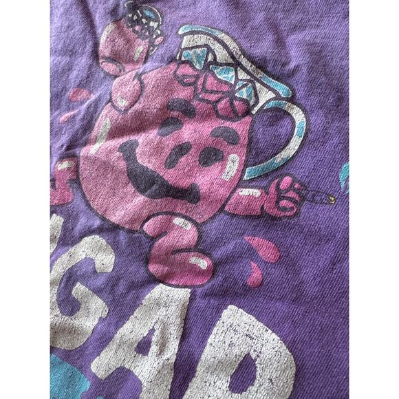 Vintage Y2K Skate Mental Kool-Aid Parody Faded Purple S/M Skater T-shirt - Picture 4 of 8